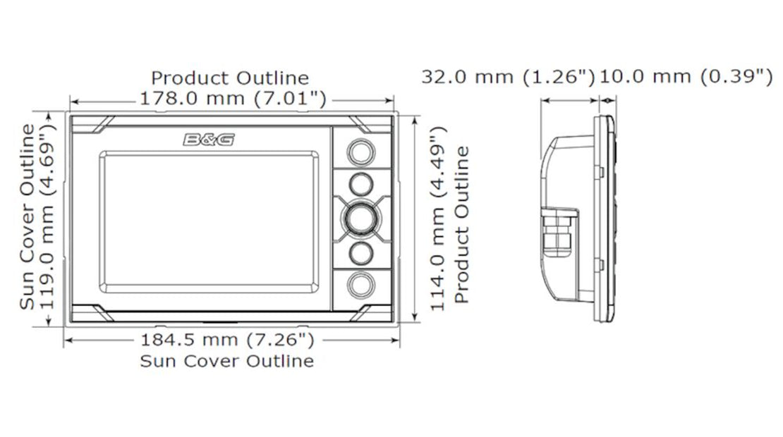 B&G H5000 Graphic Colour Display 5"