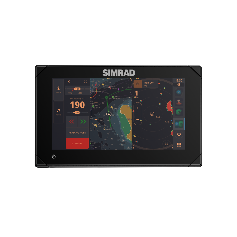 Simrad NSX 3007 7 Inch AI XDCR Chartplotter with AUS NZ Charts for Anglers and Coastal Navigators Bright SolarMAX IPS