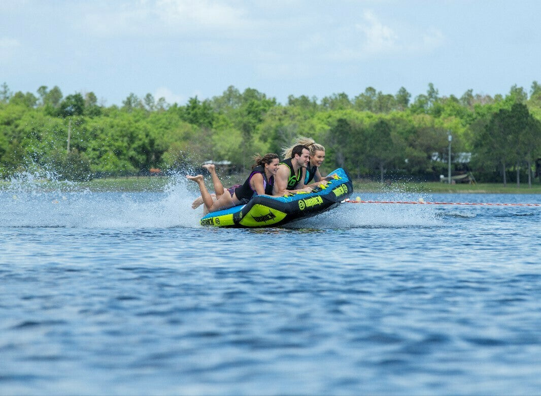 O’Brien Bat Wing 3 Towable Tube - Blue/Yellow