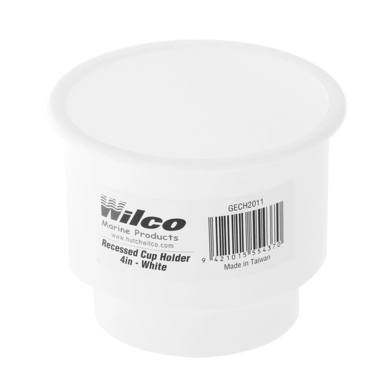 Wilco Double Recessed Drink Holder White