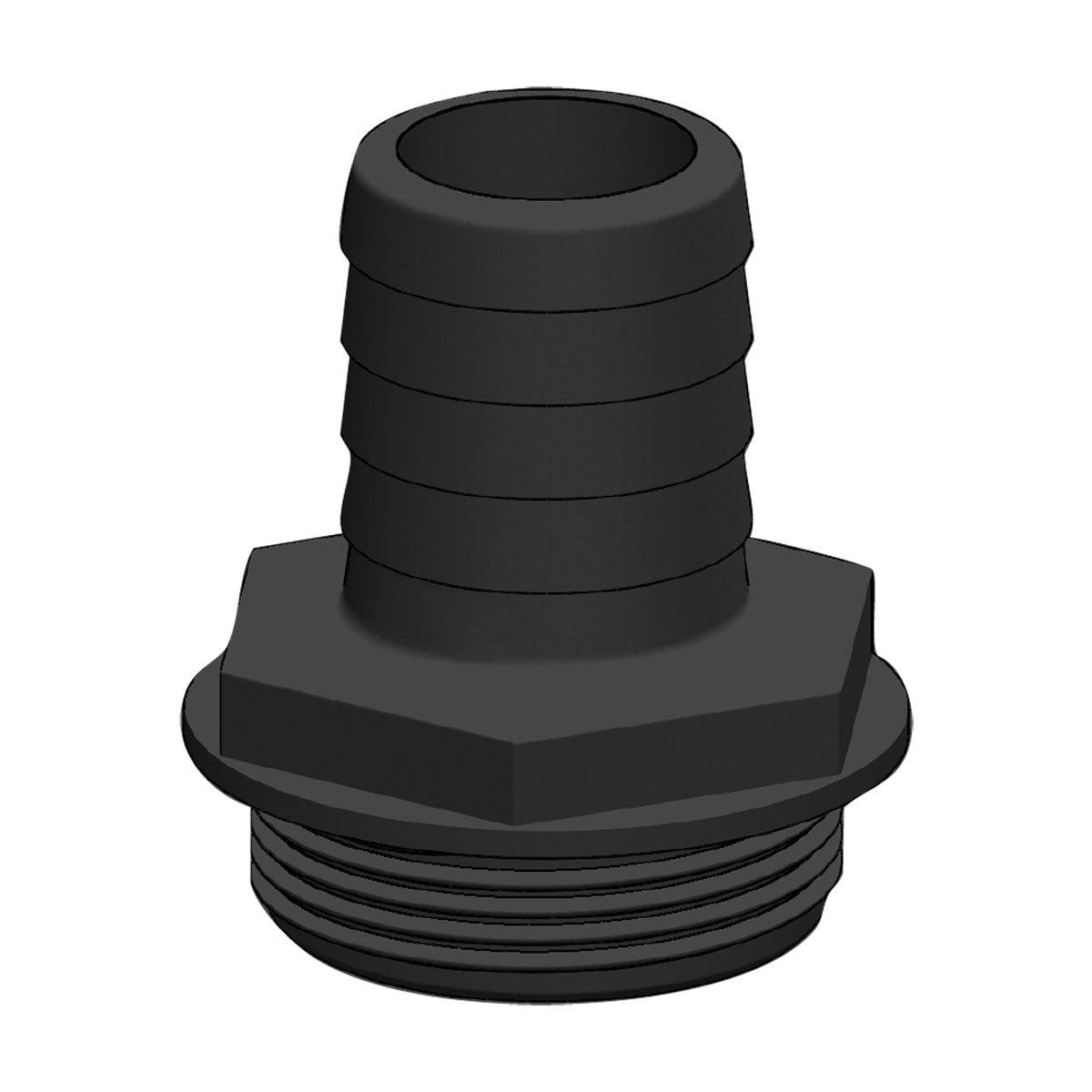 TruDesign Aqua Valve Hose Tail 19mm Black