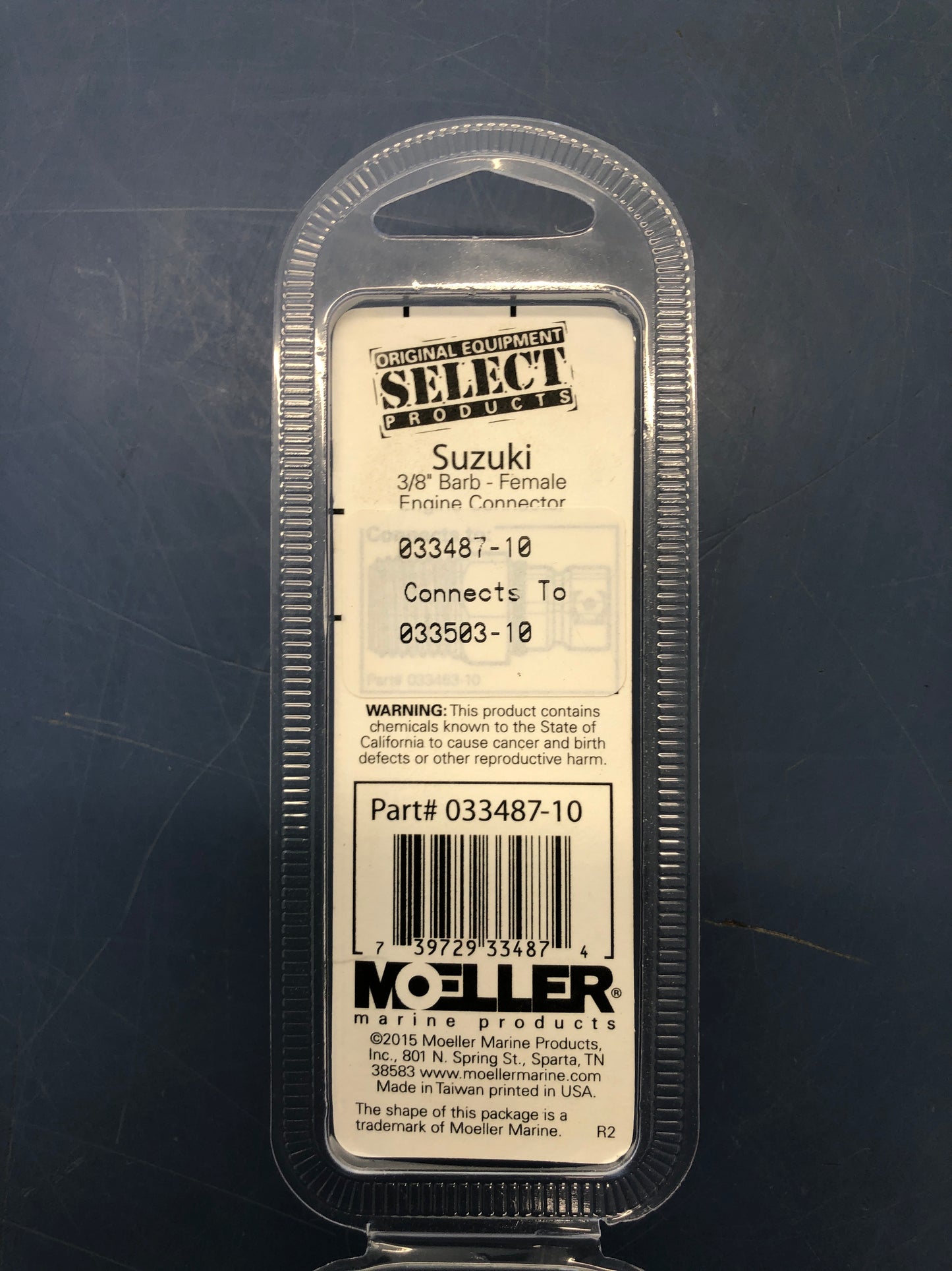 Moeller Suzuki Quick Connect Fuel Fitting 3/8" Barb