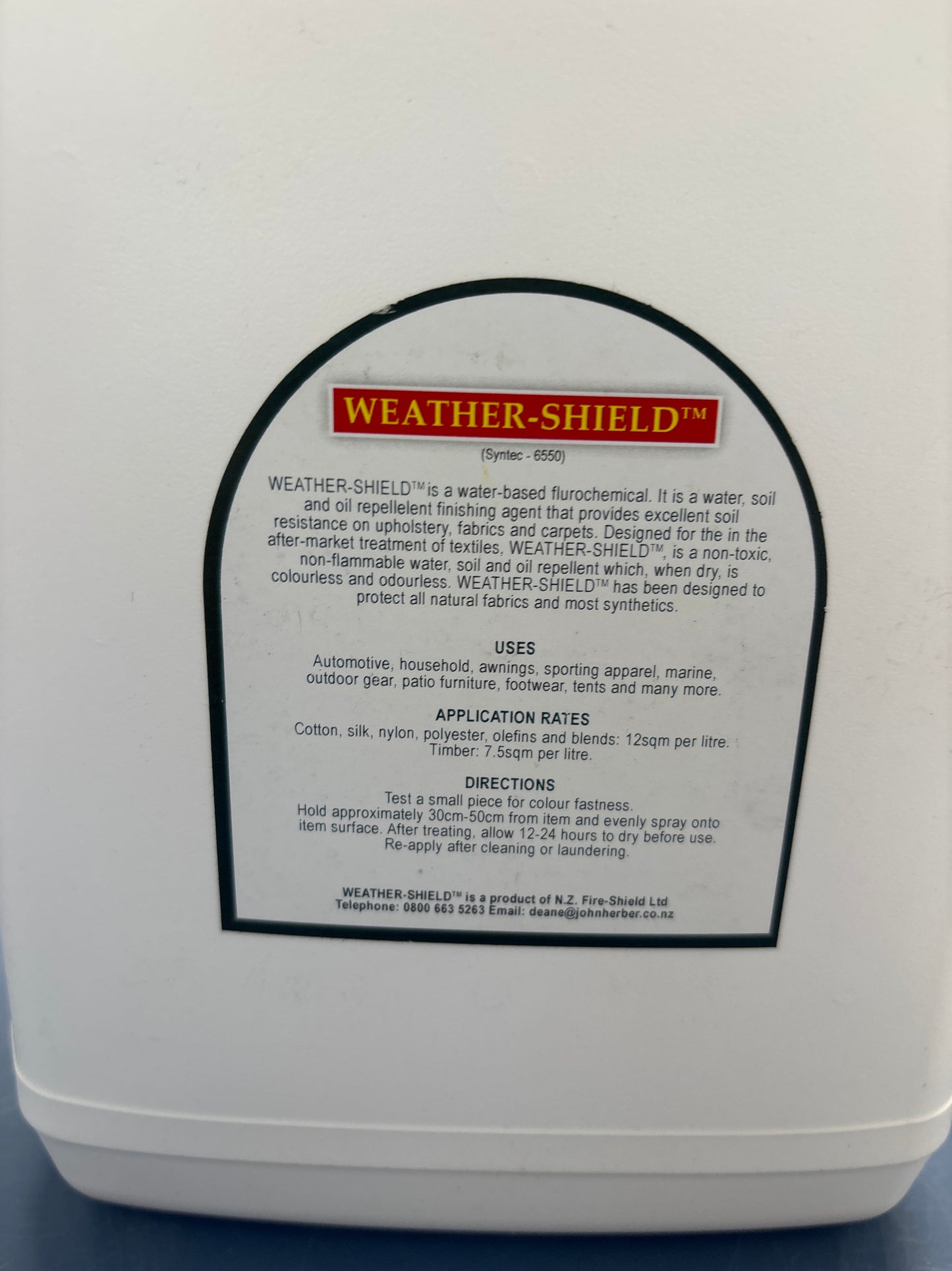 Weather Shield Water & Soil Repellent