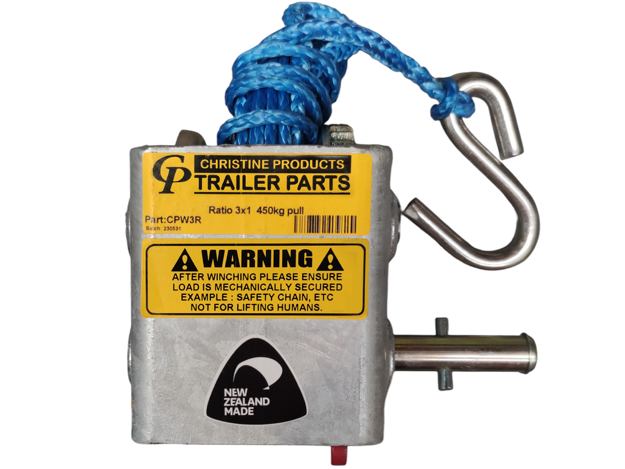 CP Winch 3:1, 450kg, 1 Handle & Rope