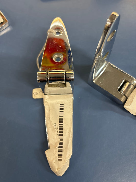 Stepped Hinge Chrome - 2+2 Screws