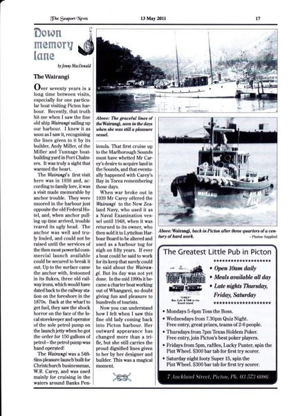 Wairangi - Miller & Tunnage 1934 - Now in Survey