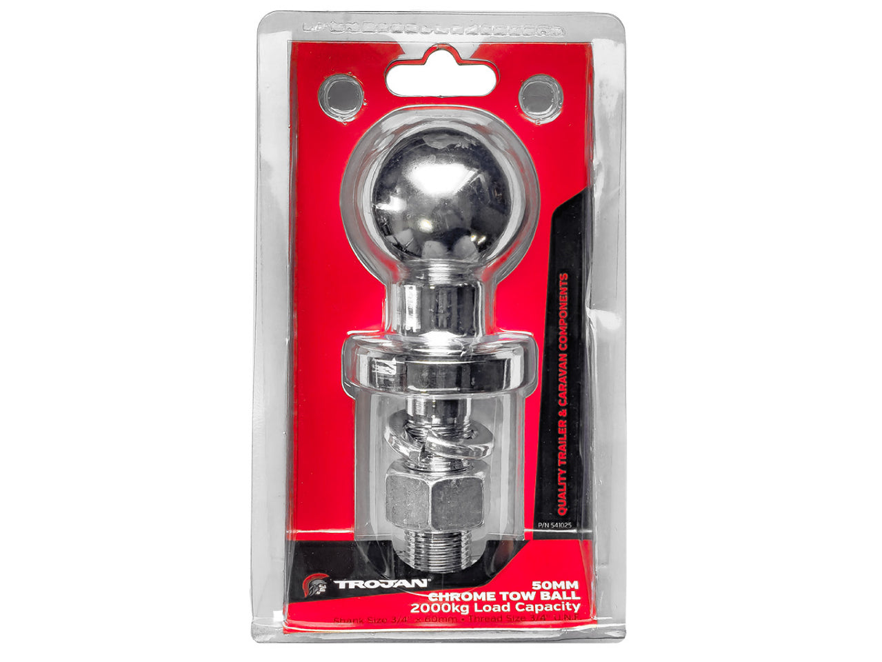 50mm Chrome Towball - Capacity 2000kg