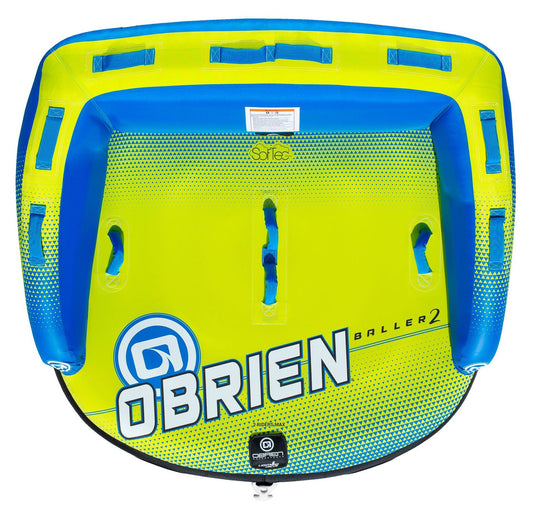 O'Brien Baller 2 Towable Tube - Yellow/Blue