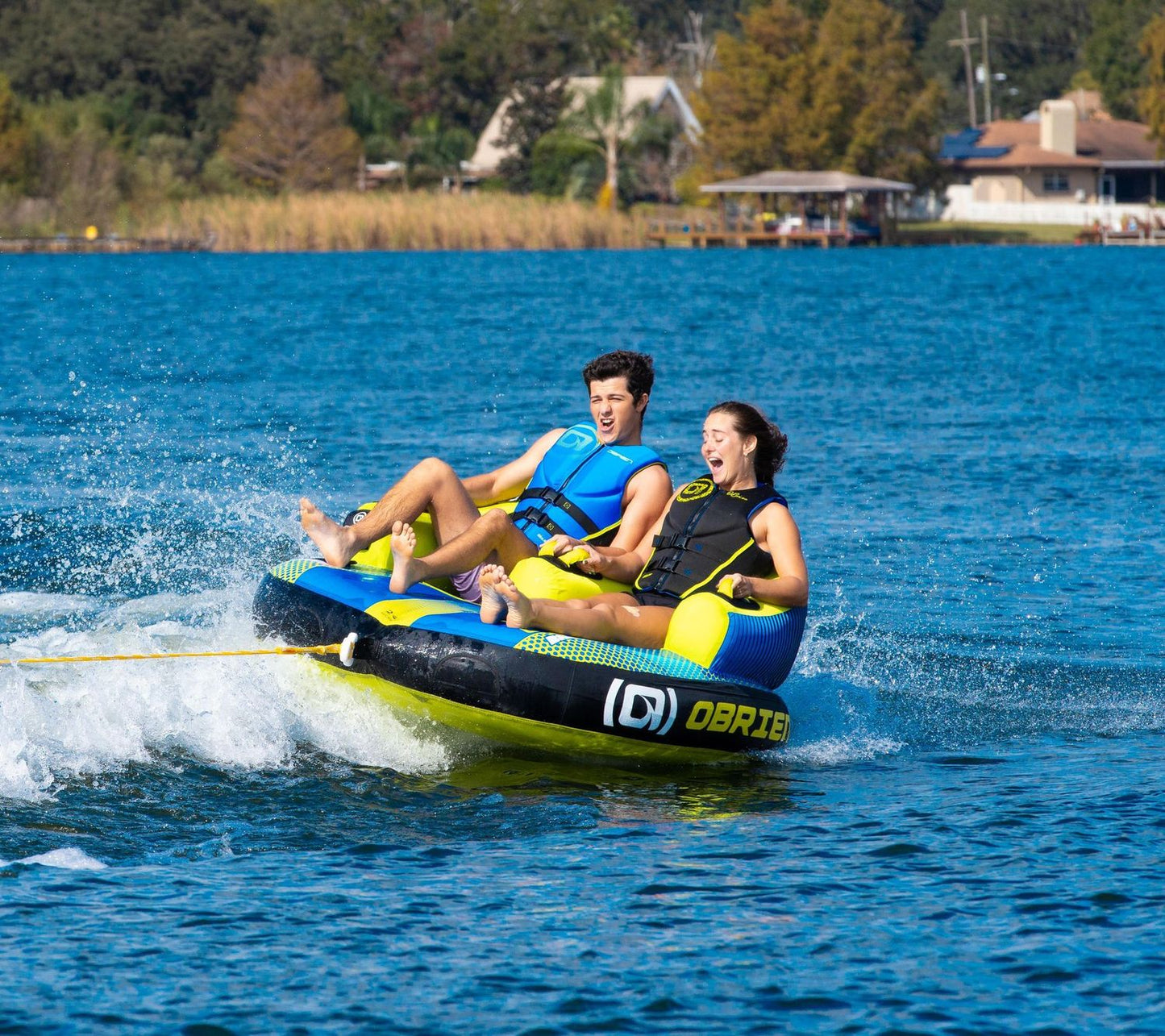 O'Brien Baller 2 Towable Tube - Yellow/Blue