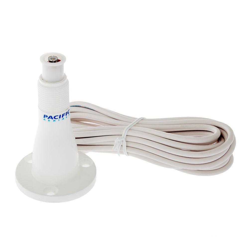 Pacific Aerials SeaMaster Pro Deck Mount VHF with 1m Cable White P6168