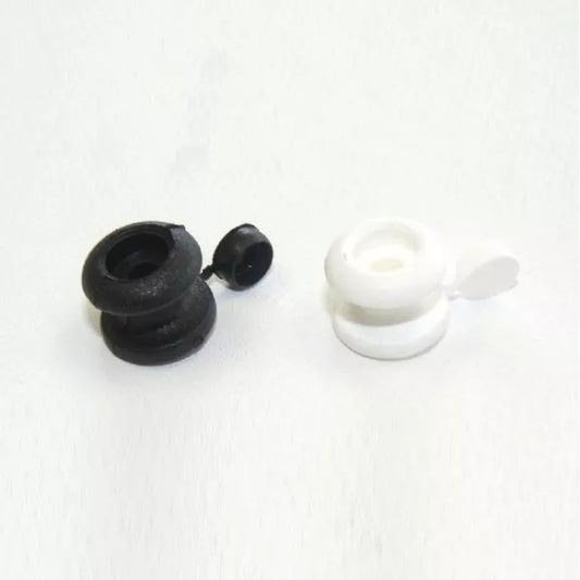 Kiwi Bunji Bungee Button & Cap 7mm Black
