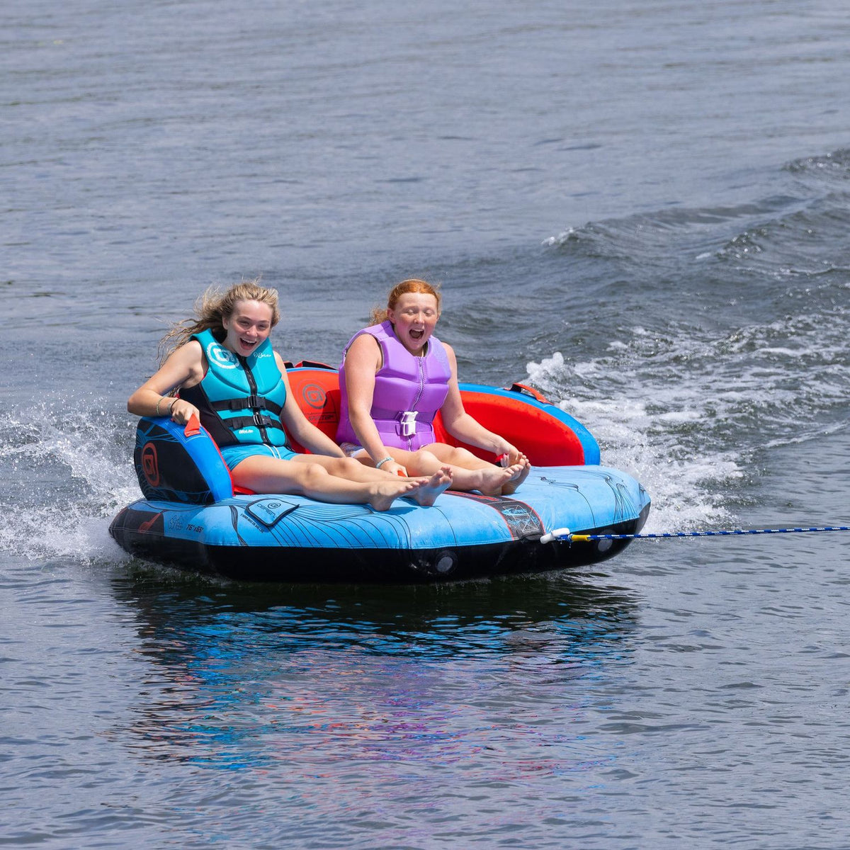 O'Brien Specter 2 Person Towable Sea Biscuit - Blue / Red