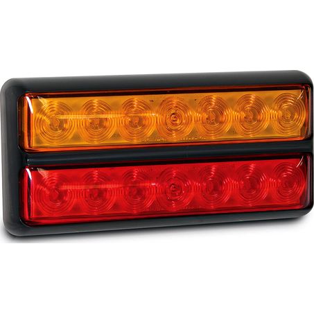 207BAR9 LED Autolamps - 12V Stop/Tail/Indicator Boat Trailer Lamp, Left Side with 9m Cable