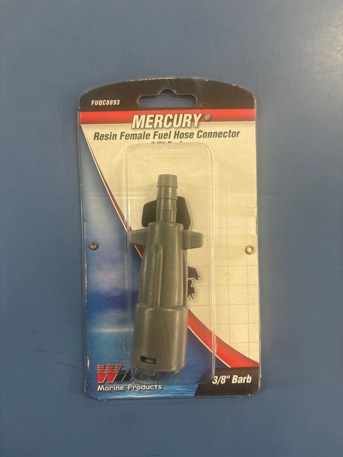 Mercury Resin Female Hose Conector 3/8” Barb