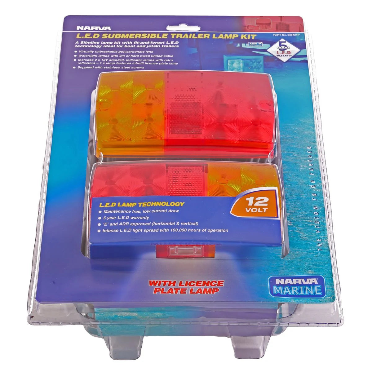 Narva 12V LED Submersible Trailer Lamp Twin Pack