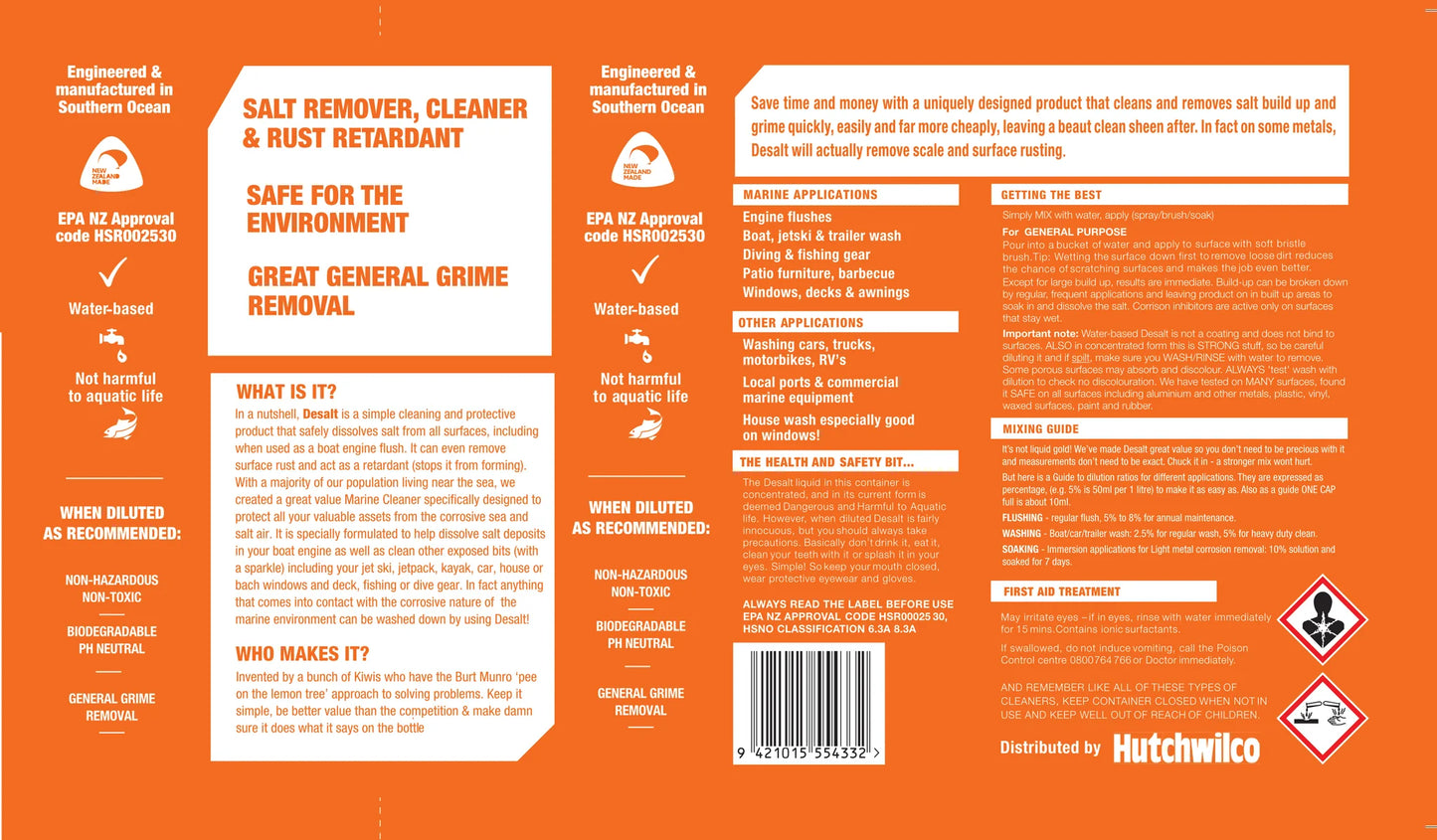 DeSalt Engine Flush and All Purpose Salt Remover