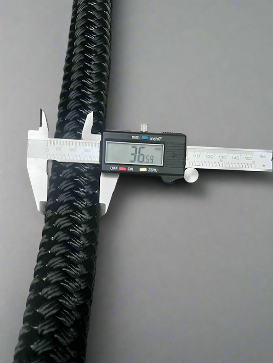 36mm Dock Mooring line - Black price per meter