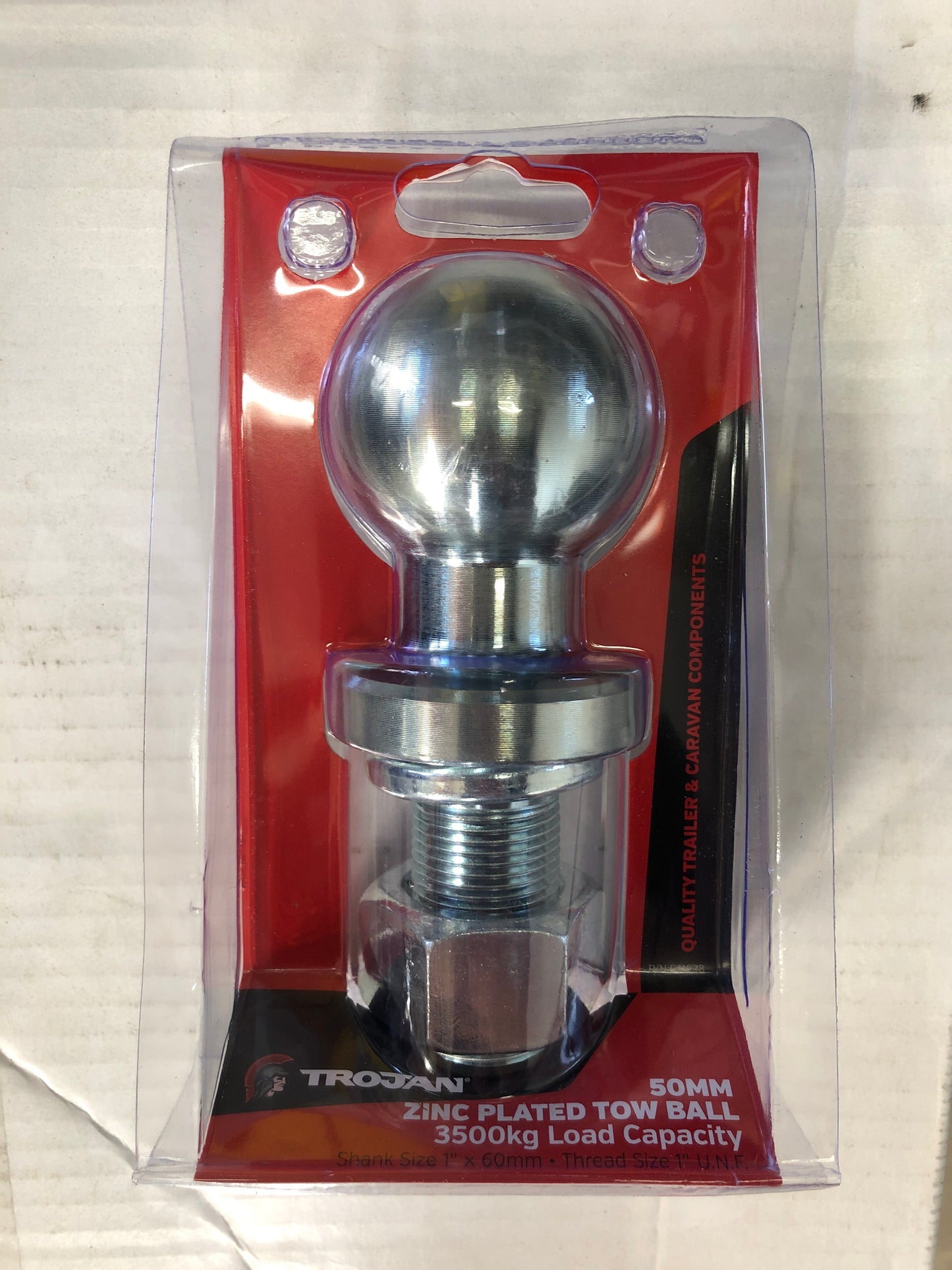 Tow Ball 50MM x 1” x 60mm, 3500kg