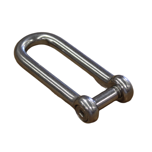 Long D Shackle 8mm with Allen Key Countersunk Pin