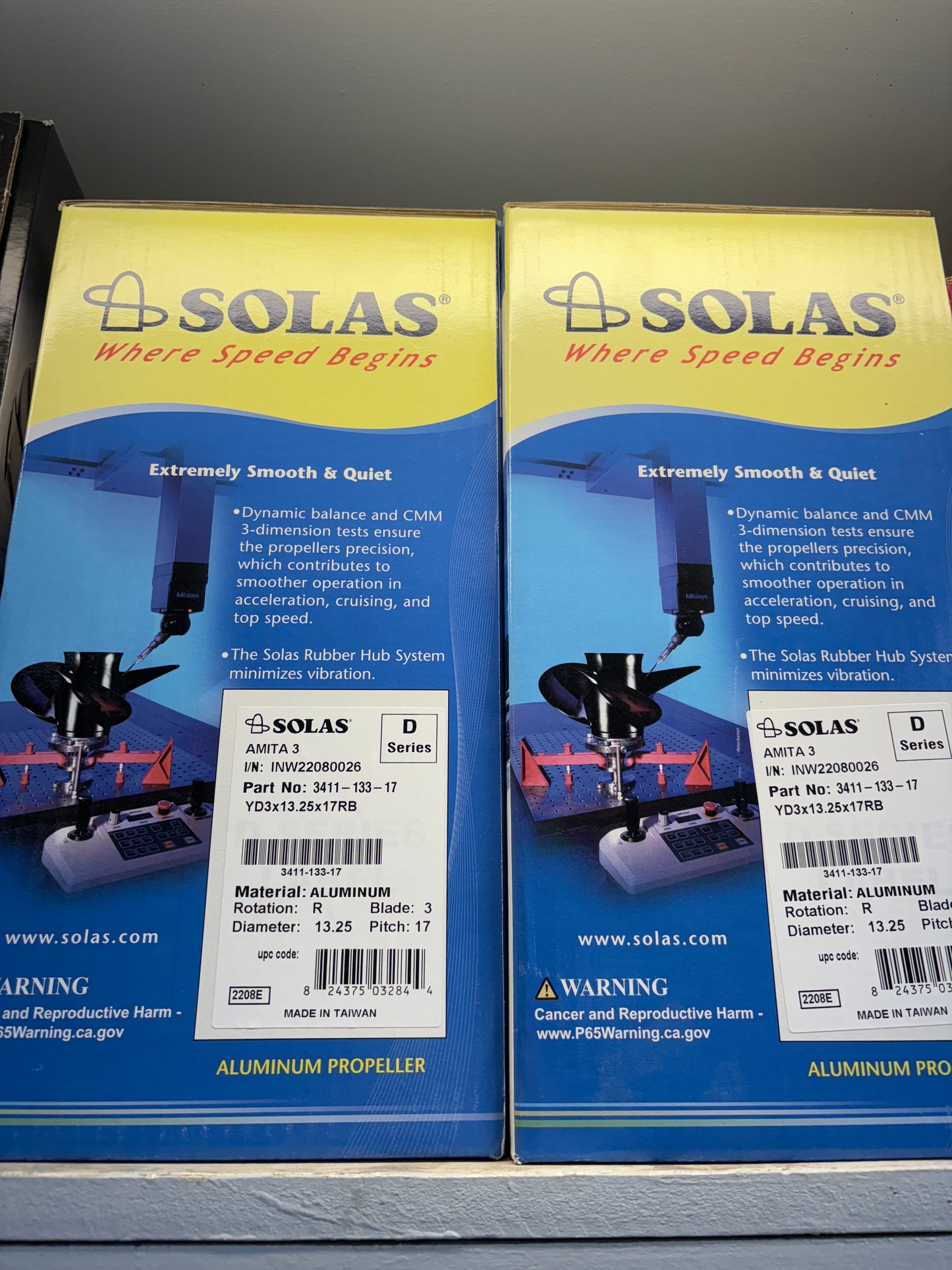 SOLAS 3 Blade Aluminium Propeller 3411-133-17