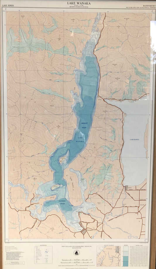 Lake Wanaka Chart Scale 1 : 55 440