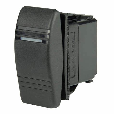 BEP SPDT Contura Switch - On/Off/(On), One LED 12/24V