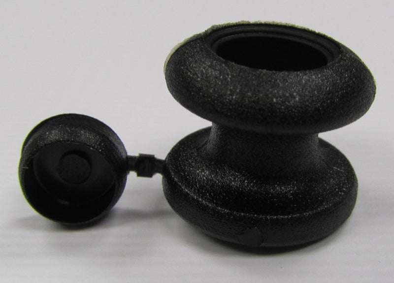 Black Bungy Button with Cap