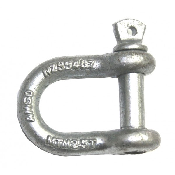D-Shackle - 12mm - NZS5467 Compliant - 2500kg