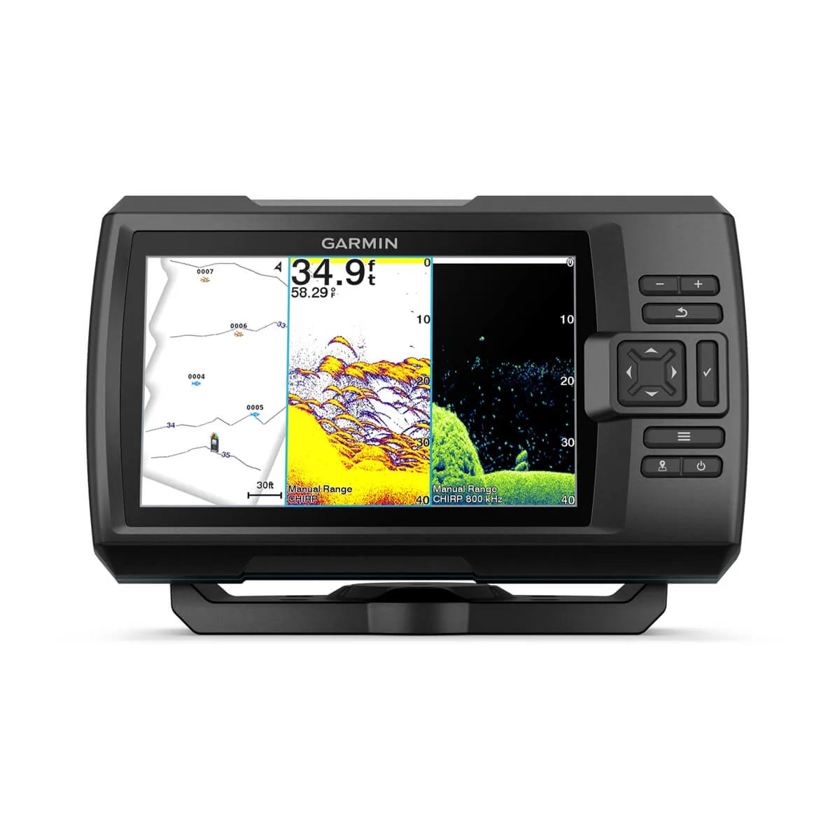 Garmin STRIKER Vivid 7cv CHIRP ClearVu Fishfinder with GT20-TM Transducer