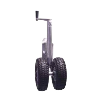 CP Jockey Wheel Swivel Twin Solid Wheel - 500kg Single Bolt