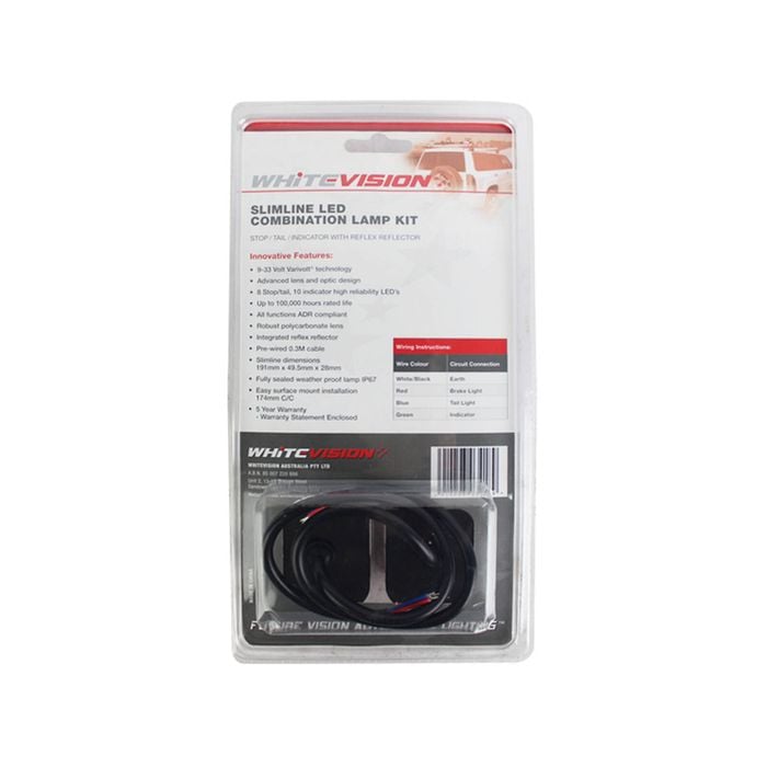 White Vision Slimline LED Combination Lamp Kit