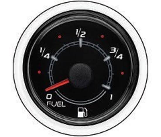 Mercury 8M0052844 Fuel Gauge Black Face