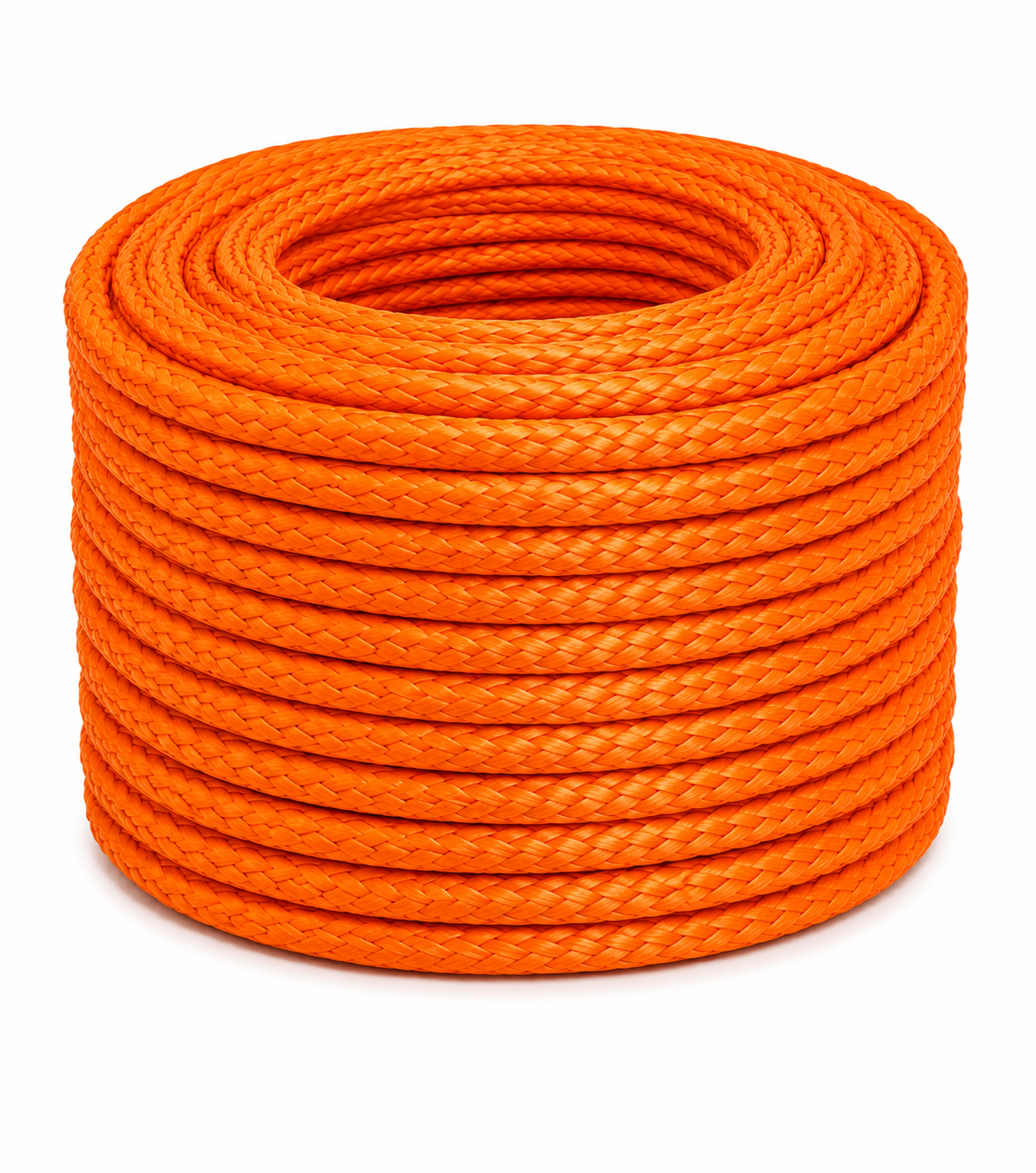 Winch Rope Dyneema Core 8mm Orange Fluro - Price per Meter