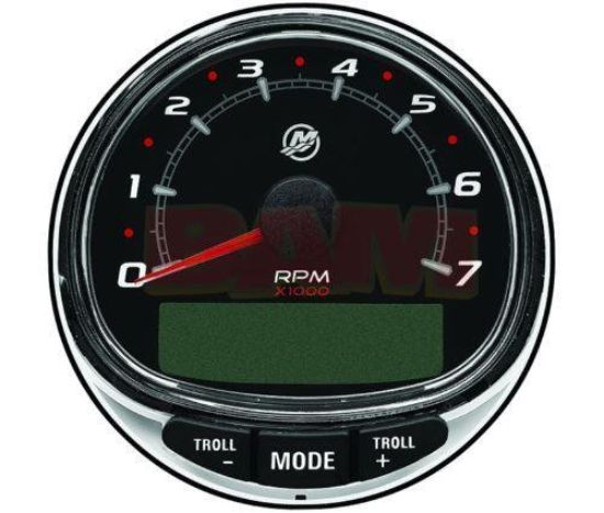 Mercury Smartcraft Tachometer Kit 7000 RPM SC1000 - Black Bezel
