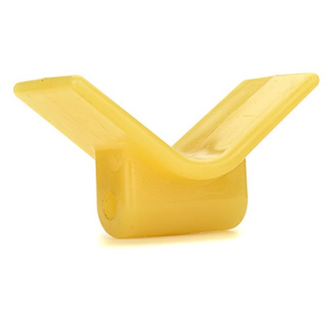 Bow Stop - 3" x 3" Yellow Single Bolt
