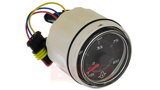 Mercury 8M0052848 SmartCraft Oil Pressure Gauge 0-100 PSI - Black Face