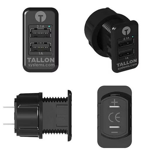 Mini Socket Mount Round USB - Car & Light Vehicle