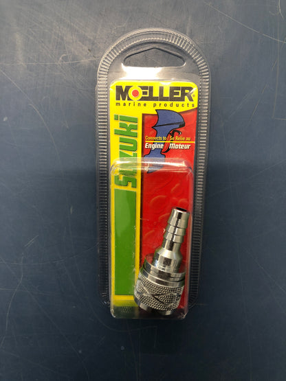Moeller Suzuki Quick Connect Fuel Fitting 3/8" Barb