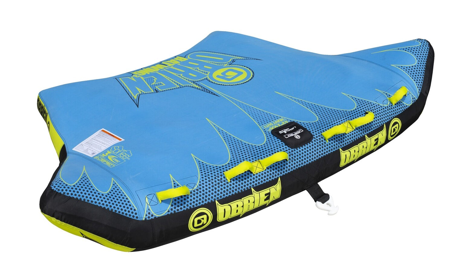 O’Brien Bat Wing 3 Towable Tube - Blue/Yellow