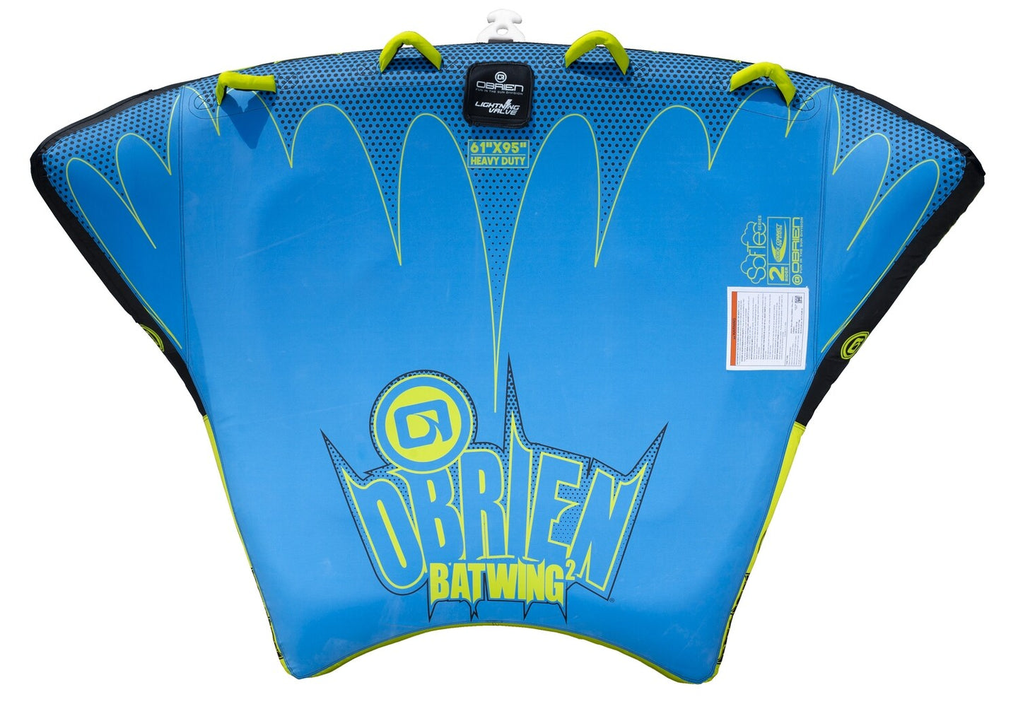 O’Brien Bat Wing 2 Towable Tube - Blue/Yellow