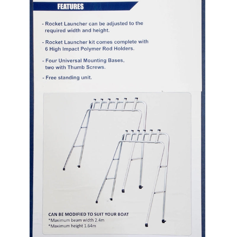 OceanSouth Fishing Rod Rack / Rocket Launcher