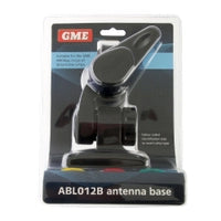 Double Swivel Rectangular Antenna Base - Black