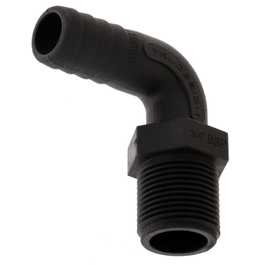 TruDesign 90° Hose Tail – Long Thread Male BSP Composite Elbow