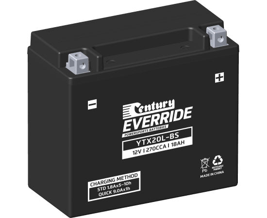 Century Motorbike / Jet Ski battery 12v 18Ah YTX20L-BS FA
