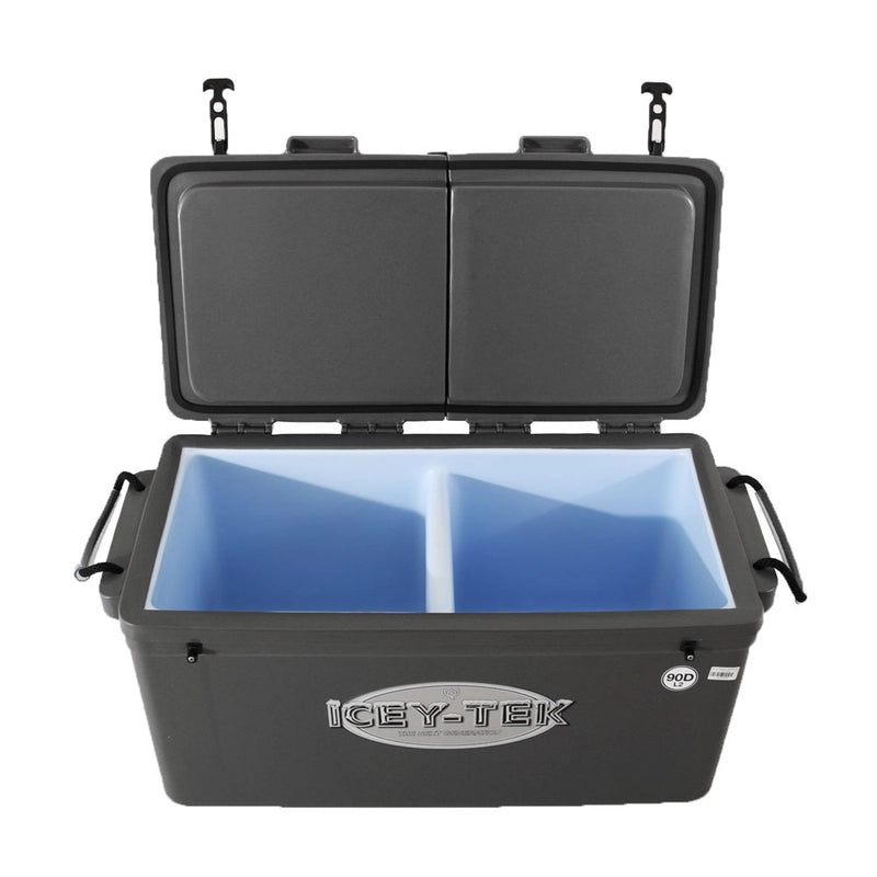 Icey-Tek 90Ltr Split Lid with Internal Divider Chilly Bin