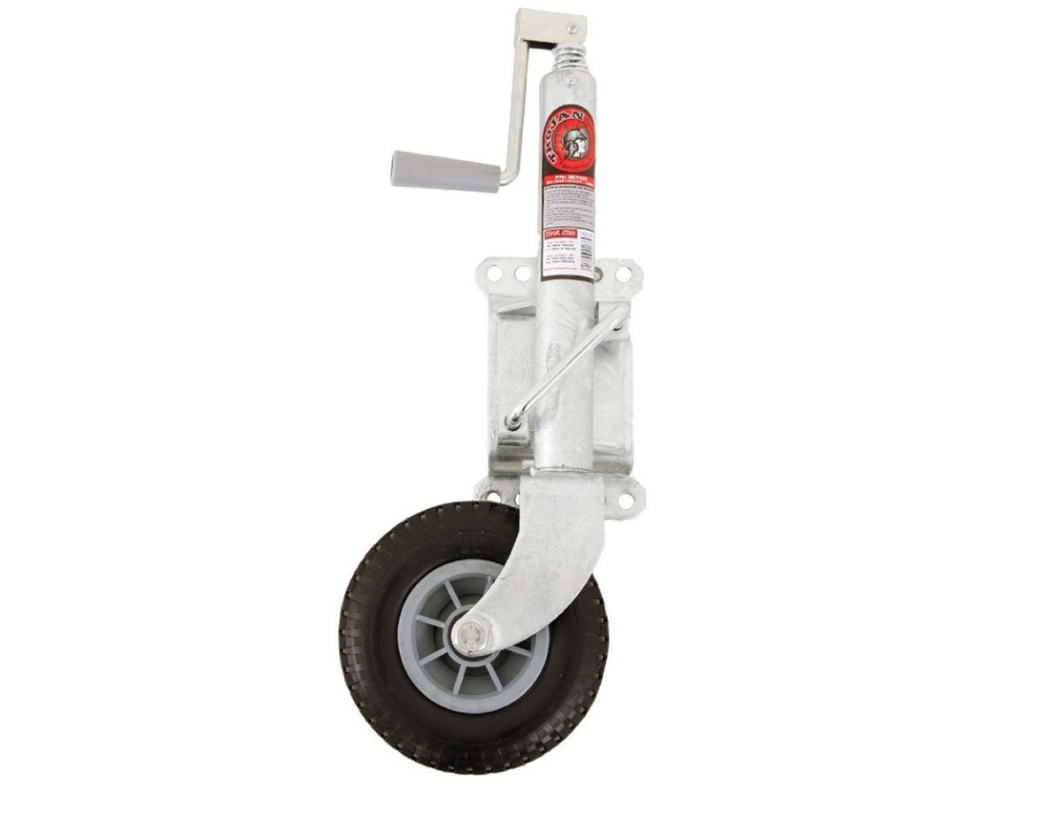 Trojan Jockey Wheel with Solid Tyre - 350kg Capacity