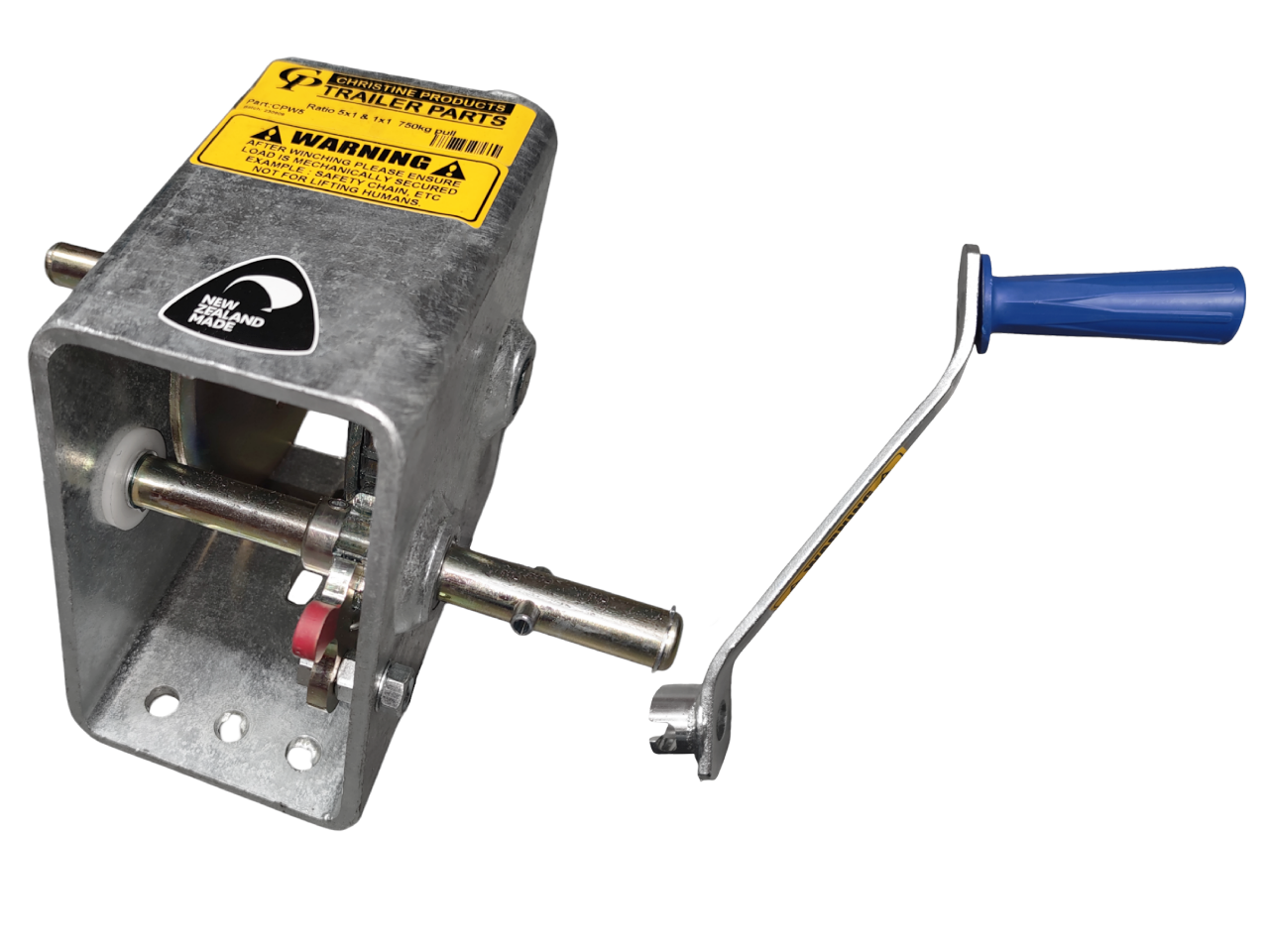 5:1 Winch 750kg with 1 Handle No Wire