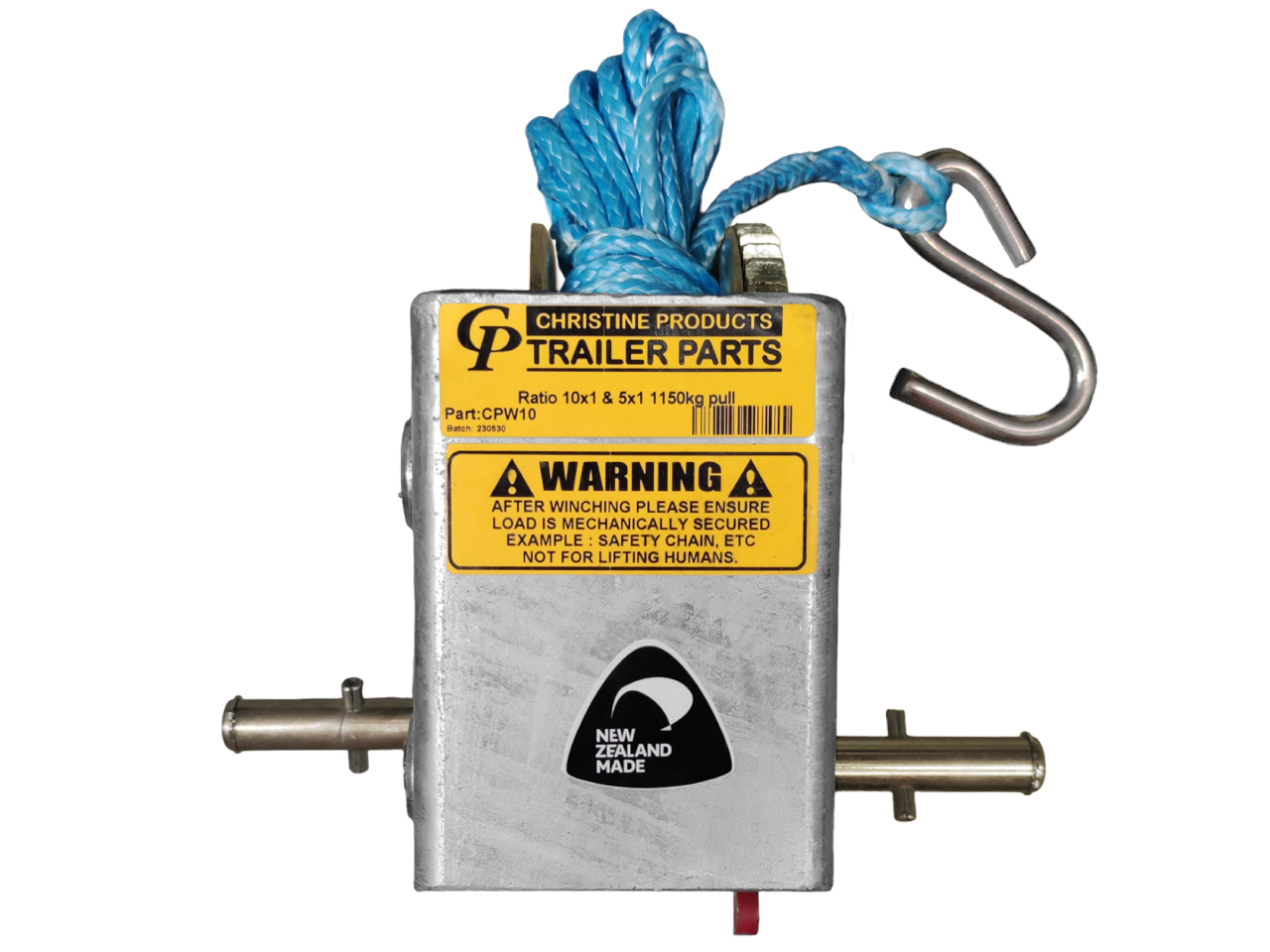 CP Winch 10:1, 1150kg, 2 Handles & Rope
