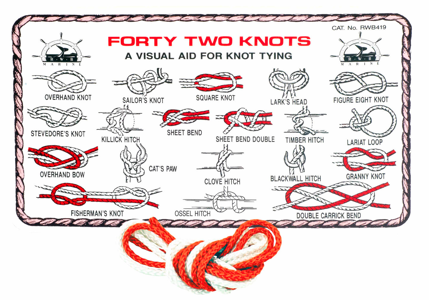 42 Illustrated Knot Card
