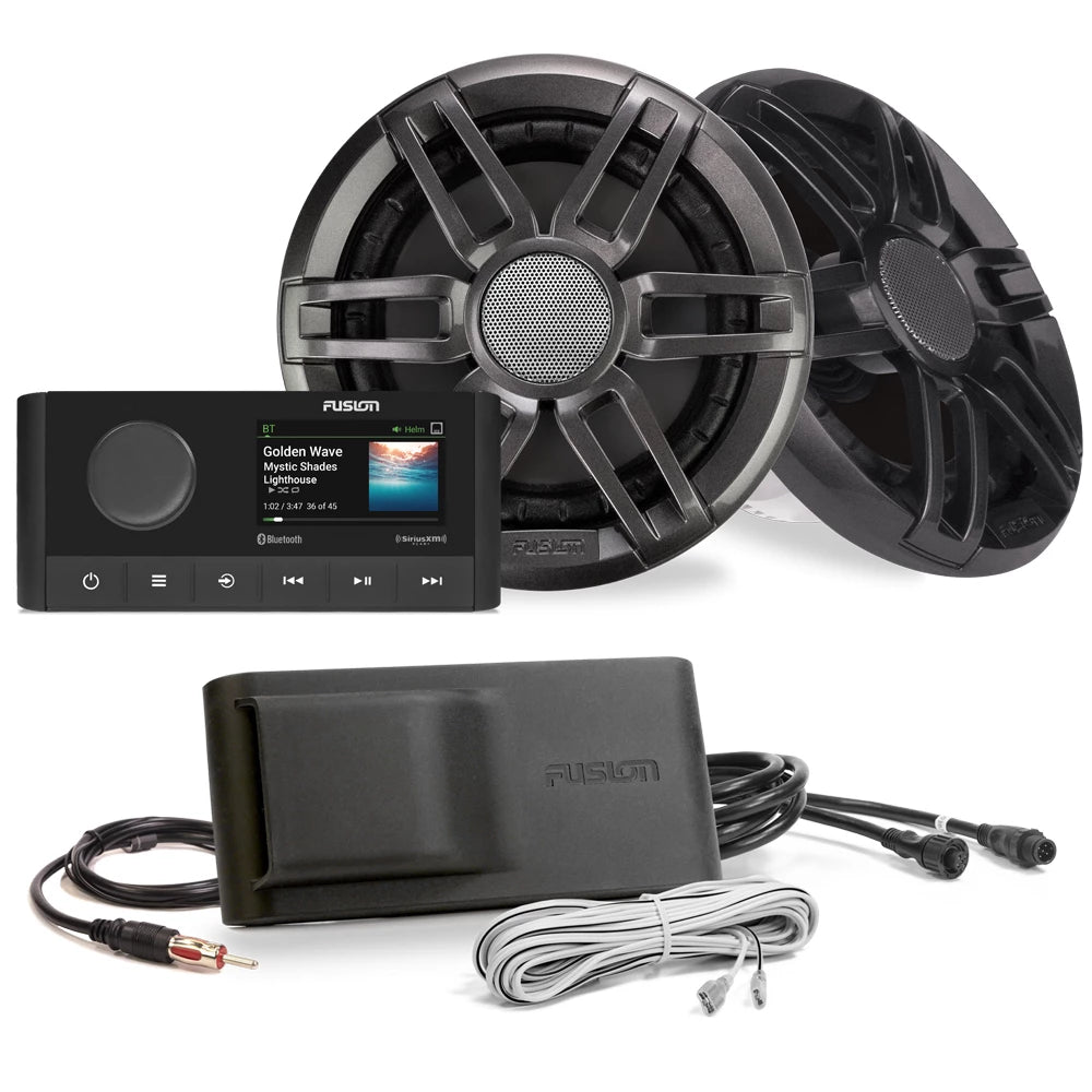 Fusion Marine Stereo Kit Ms-Ra210 With Xs Sports Speakers